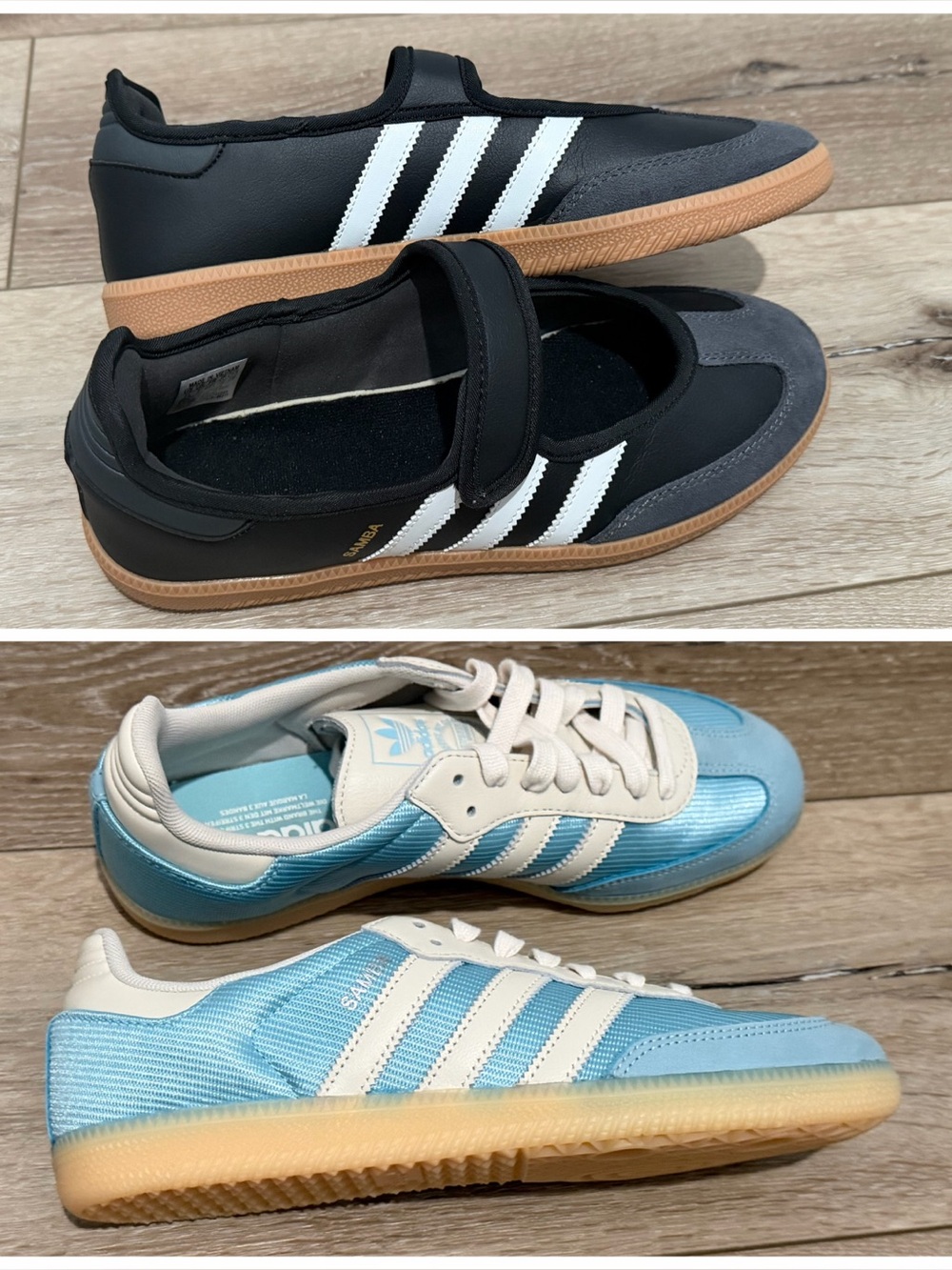 NEW Adidas Samba and Samba Jane black blue
